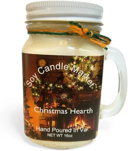 Vista 112 de Velas perfumadas de soja Velas hechas a mano y altamente aromáticas que queman hasta 85 horas en tarro de cristal, perfectas para decoración