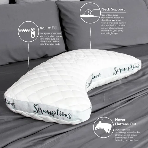 Vista 4 de La deliciosa almohada de posición lateral de Drift
