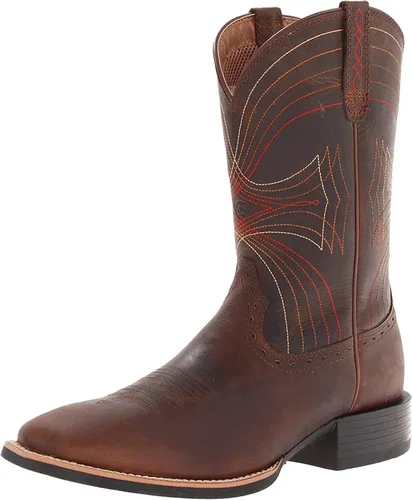 Vista 6 de Ariat Botas vaqueras deportivas con punta cuadrada ancha para hombre multicolorfantasía Muddy River Suede 7