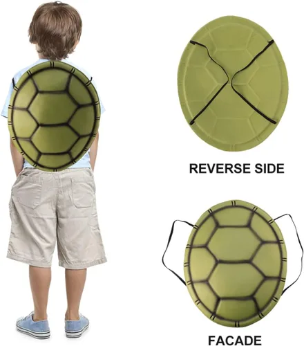 Vista 4 de MAGICLULU 1 mochila ligera de concha de tortuga EVA para disfraz de Halloween