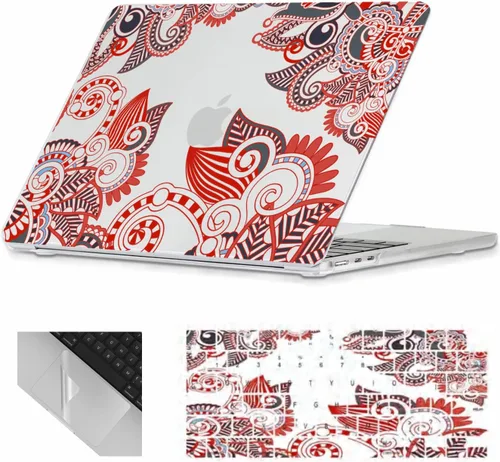 Vista 22 de Se7enline Funda compatible con MacBook Neo de 13 pulgadas 2026 A3404, diseño estético, bonita carcasa rígida femenina, cubierta de teclado