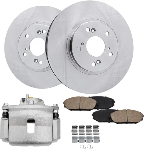 Vista 26 de Detroit Axle - Rotores de freno para Jeep Compass 2015-2022 Renegade 2016-2022 Fiat 500X 2016-2022, 2018, 2019, 2020, 2021. Reemplazo de rotores