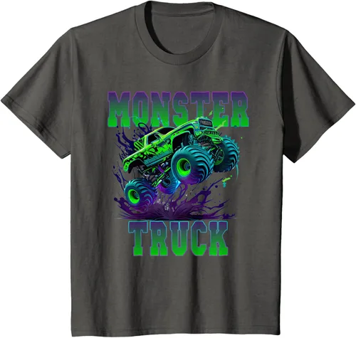 Vista 41 de Camiseta Monster Truck 4x4, Negro