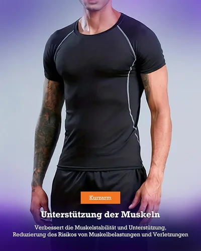 Vista 6 de BOOMCOOL 5 piezas de ropa de gimnasio para hombres, conjuntos de entrenamiento