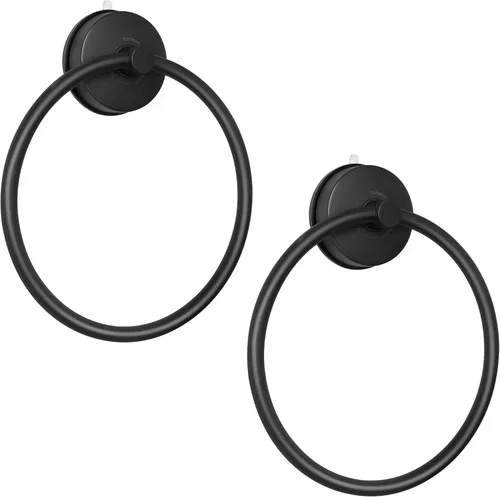 Vista 8 de YOHOM Toallero con ventosa para toalla de mano para baño, soporte de toalla de succión al vacío, colgador de toallas de platos para pared de ducha