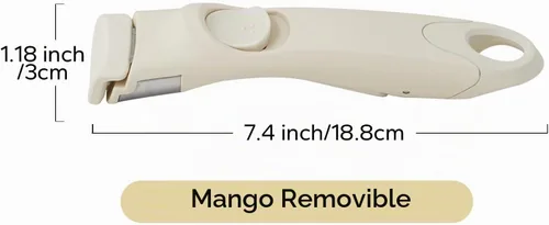 Vista 6 de Redchef Mango extraíble blanco – Reemplazo de utensilios de cocina con mango desmontable, mango universal para utensilios de cocina, reemplazo ideal