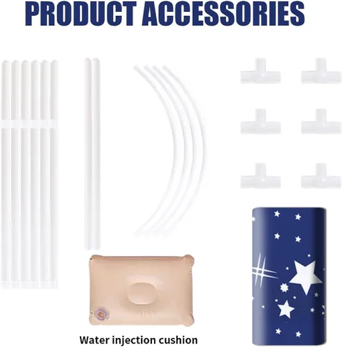 Vista 7 de BESTHLS Bañera Portátil para Adultos, Bañera Plegable Portátil para Baño de Remojo, Tina de Baño Ecológica para Cabina de Ducha (Azul Cielo Grande)