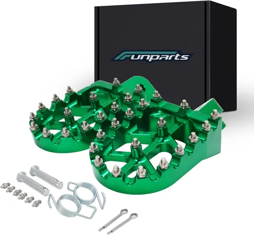 Vista 13 de Funparts Estriberas para Dirt Bike Estriberas de Motocicleta Pedales Reposapiés CNC para Apollo RFZ 125 DBX15 X18 X19 Tao Tao DB17 DB27 SSR