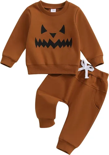 Vista 28 de Conjunto de Navidad para bebé niño con camisa divertida larga y pantalón conjunto de ropa de primera Navidad para niños de 6 a 12, 18, 24 meses 2T