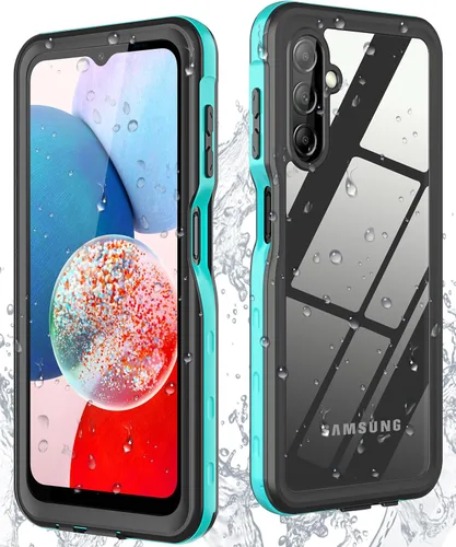 Vista 12 de Funda impermeable para Samsung Galaxy A14 5G, protector de pantalla integrado, cuerpo completo de 360°, resistente a prueba de golpes, a prueba