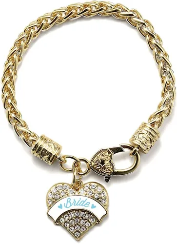 Vista 131 de Inspired Silver - Pulsera de plata con dije de corazón pavé con circonitas cúbicas