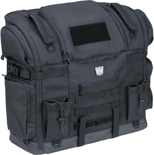 Vista 16 de Kuryakyn 5288 Grand Pet Palace: Transportador portátil resistente al clima para mascotas de motocicleta/gato/perro para portaequipajes o asiento