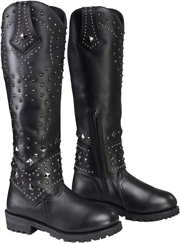 Vista 9 de Milwaukee Leather Botas de Motociclista de Cuero para Mujer de Rodilla a Altura de la Pierna Colección Premium MBL