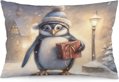 Vista 11 de Fundas de almohada de primavera con bonitos muñecos de nieve, fundas de almohada rústicas para vacaciones, funda de almohada tamaño Queen