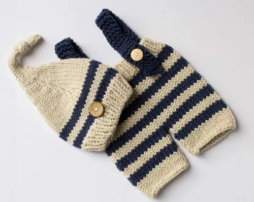 Vista 8 de Vemonllas Lindo disfraz de bebé recién nacido para niños y niñas, accesorios de fotografía, sombrero y pantalones