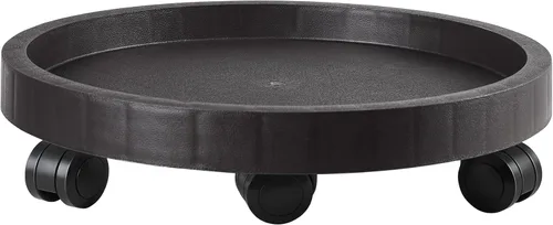 Vista 12 de Carrito para Macetas de 9.8 Pulgadas con Platillo Rodante con Ruedas, Soporte con Ruedas de Servicio Pesado para Plantas en Maceta, Bandeja Base