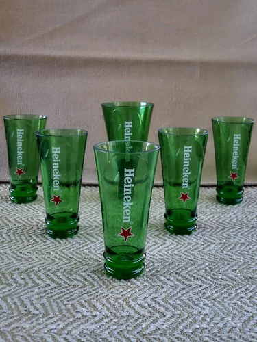 Vista 3 de Set 6 Shot Glasses. Drinking glasses. Glassware, Drinkware, Barware, Kitchenware, Party supplies (giveaways, etc), Recycling, Upcycling.