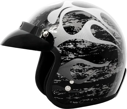 Vista 14 de VCAN Casco de motocicleta V85C 3/4 de cara abierta aprobado por DOT