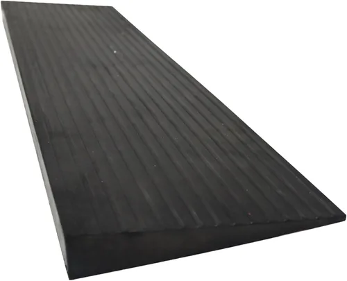 Vista 6 de INTSUPERMAI Rampa de umbral de goma sólida antideslizante para silla de ruedas, rampa portátil de goma sólida para baño, puertas, entradas
