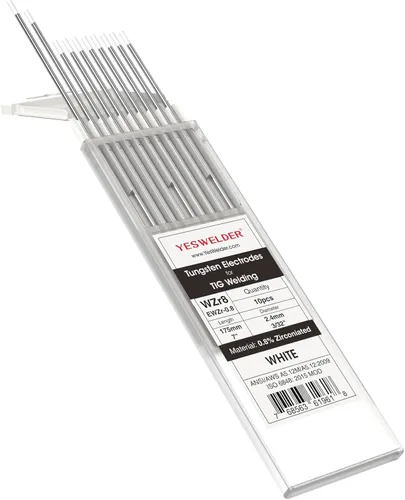 Vista 23 de YESWELDER Electrodo de tungsteno TIG Weld 1/8"x 7" 10-pk, no radiactivo comparable a E3 púrpura