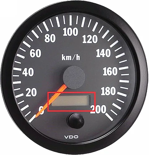 Vista 5 de BestParts Nuevo reemplazo de pantalla LCD para tractor VDO Penta 1254GBS01 Compatible con camiones internacional cabina visión tractor Penta barco