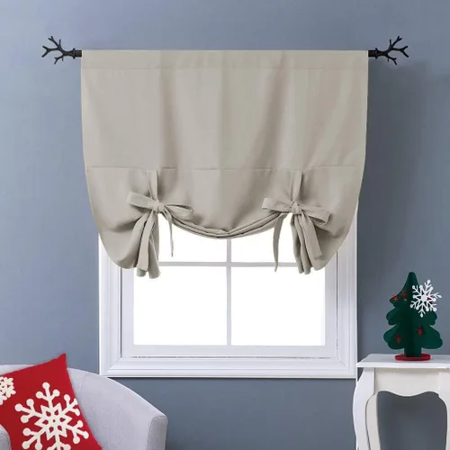 Vista 77 de NICETOWN Cortina Opaca con Aislamiento Térmico – Persiana Enrollable para Ventana de Bebé para Dormitorio/Acción de Gracias