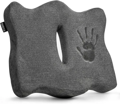 Vista 7 de SUTERA Almohada de espalda baja, almohada de apoyo lumbar de postura adecuada para silla de oficina o asiento de automóvil para soporte de espalda
