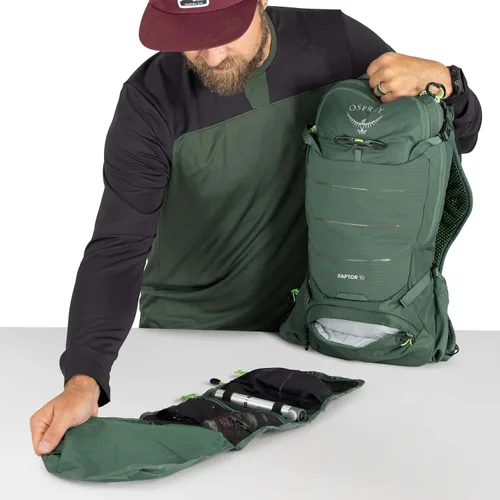 Vista 9 de Osprey Raptor 10L Men's Biking Backpack with Hydraulics Reservoir