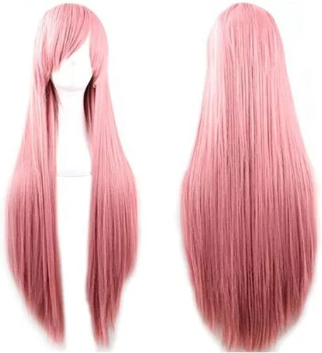 Vista 2 de Rbenxia Peluca de pelo para mujer, de 32 pulgadas, peluca larga y recta