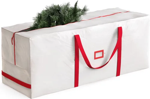 Vista 11 de Zober - Bolsa de almacenamiento para árbol de Navidad - Se adapta a árboles artificiales de 7.5 pies - Bolsa de árbol de Navidad de plástico Gris