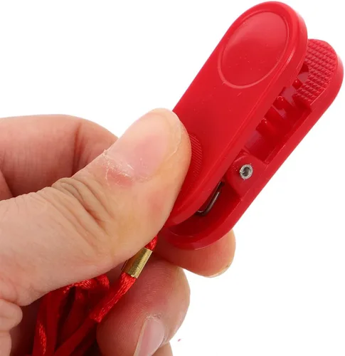 Vista 7 de UKCOCO Reemplazo de la llave de seguridad de la cinta de correr: Interruptor de parada de emergencia rectangular de 2 puntas, accesorio