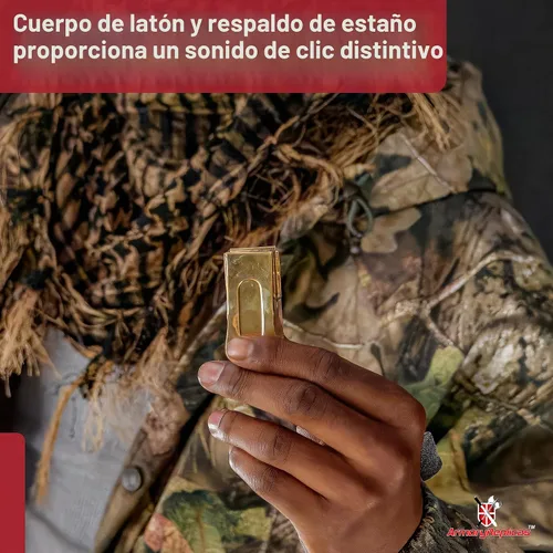 Vista 5 de Armory Replicas - Clicker de grillo de latón para paracaidista del Día D de los Estados Unidos