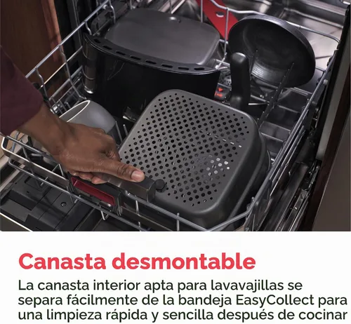 Vista 9 de Frigidaire Freidora de aire 3 en 1, capacidad grande de 5.3 cuartos de galón, pantalla digital, 3 modos de cocción, 5 preajustes de recetas