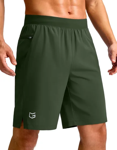 Vista 21 de G Gradual Pantalones cortos deportivos para correr para hombre de 7/5/9 pulgadas, bolsillo con cremallera, ligeros, para entrenamiento, gimnasio