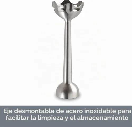 Vista 10 de All-Clad Electrics - Licuadora de inmersión de acero inoxidable de 2 piezas, función turbo de 600 vatios, desmontable, control de velocidad
