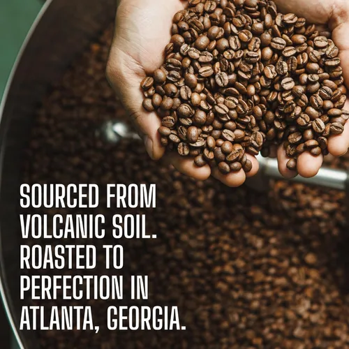 Vista 4 de Jamaica Blue Mountain Coffee, Clifton Mount Estate, 100% certificado, grano entero, bolsa de terciopelo azul, tostado fresco, 16 onzas