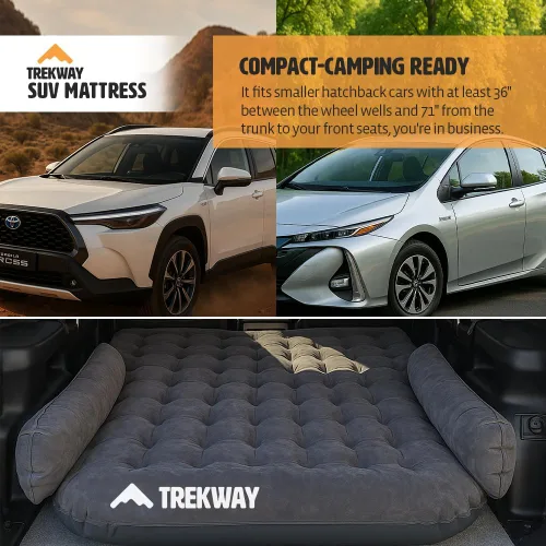 Vista 7 de Offroading Gear Colchón de aire inflable para SUV/Van con cámaras laterales – cama de camping para coche – para 4Runner, Outback, Forester