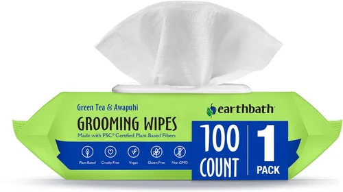 Vista 10 de Earthbath Toallitas para aseo de perros - Toallitas para perros para patas y trasero, Toallitas para mascotas para perros y gatos, ayuda para pieles