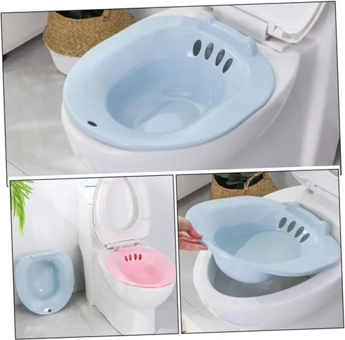 Vista 8 de Bidé plegable inodoro asiento de baño para hemorroides bañera Sitz Baño Cuenco posoperatorio Cuenca de tocador con lavabo Sitz Baño para cuidado