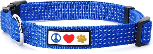 Vista 21 de Collar de entrenamiento reflectante para perros, de la marca Pawtitas, Negro