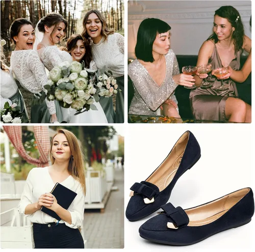 Vista 6 de Trary - Zapatos planos puntiagudos de meter, con moño, para mujer