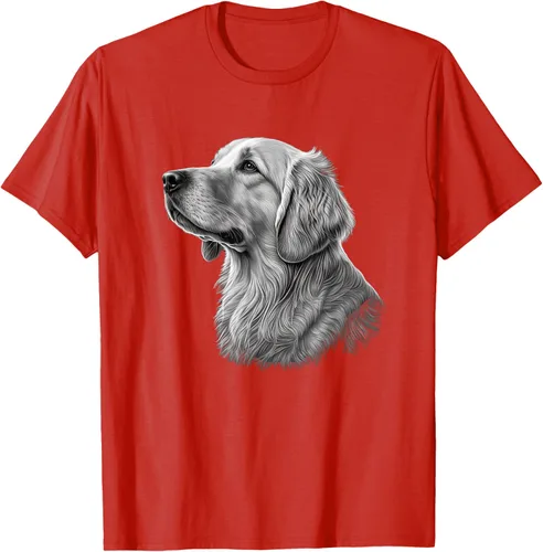 Vista 37 de Camiseta divertida Golden Retriever, Negro