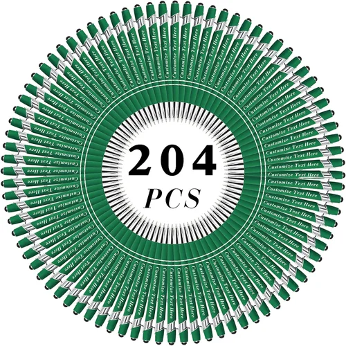 Vista 127 de Bolígrafos personalizados a granel con punta de lápiz capacitivo, 12 bolígrafos personalizados con logotipo de mensaje con nombre, bolígrafos