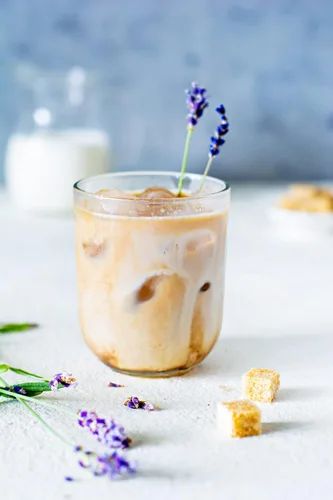Vista 5 de GINO - Té con leche de lavanda, té de lavanda en polvo, 14 onzas (14.11 oz), (2 paquetes)