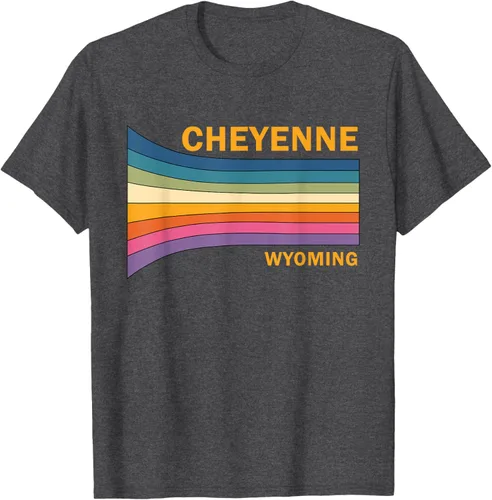 Vista 30 de Retro Vintage 70s Cheyenne Wyoming camiseta
