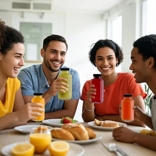 Vista 7 de Botellas de vidrio para jugo de 8 onzas con tapas, paquete de 6, botella de agua reutilizable, botellas de jugo para batidos, leche, almacenamiento