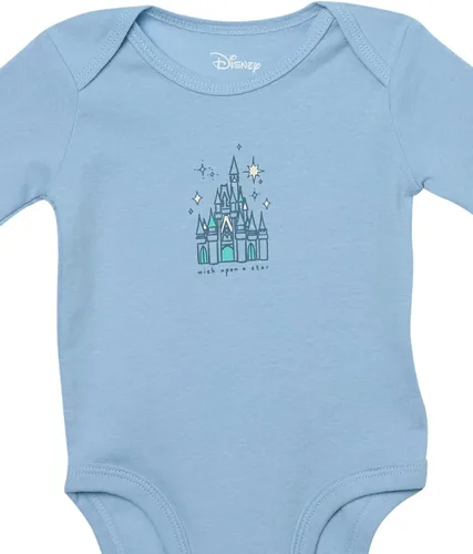 Vista 4 de Tienda Essentials Disney para bebés niñas Marvel Star Wars Body de princesa de manga larga, paquete de 5