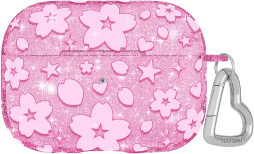 Vista 54 de Velvet Caviar Funda compatible con AirPods Pro de 2ª y 1ª generación, bonita funda protectora dura para mujer, diseño de lunares azules y aguamarina