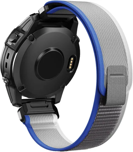 Vista 7 de ANCOOL Correa compatible con Garmin Fenix 7X/6X/5X, correas de nailon de fácil ajuste de 1.024 in para Garmin Fenix 3/5X Plus/6X Pro/Tactix
