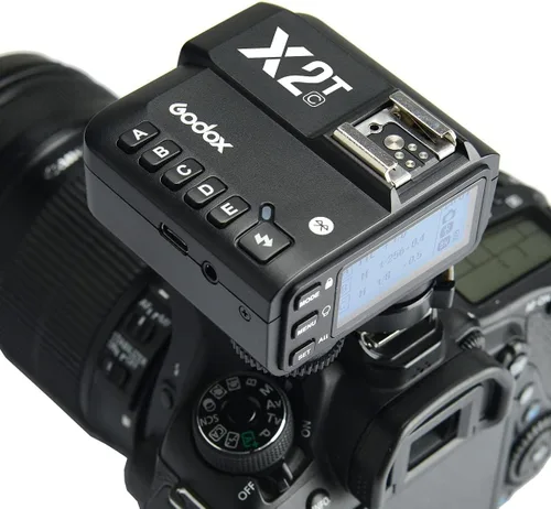 Vista 6 de Godox X2T-C TTL Disparador de flash inalámbrico para Canon, conexión Bluetooth HSS 1/8000s compatible con controlador de aplicación iOS/Android
